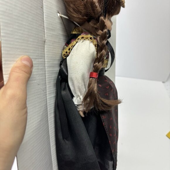 German Collectible Doll 13" Porzellan Puppe Porcelain Girl Doll - Picture 9 of 15